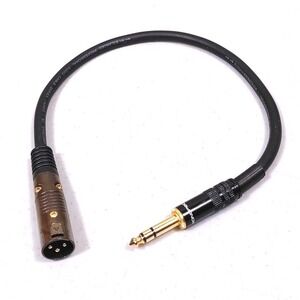 Monoprice‎ 1.5ft XLR Male to 1/4" TRS Male Balanced Audio Cable 16AWG